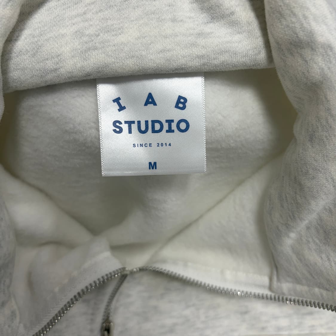 M) IAB Studio 멜란지 버건디 하프집업 상품이미지8