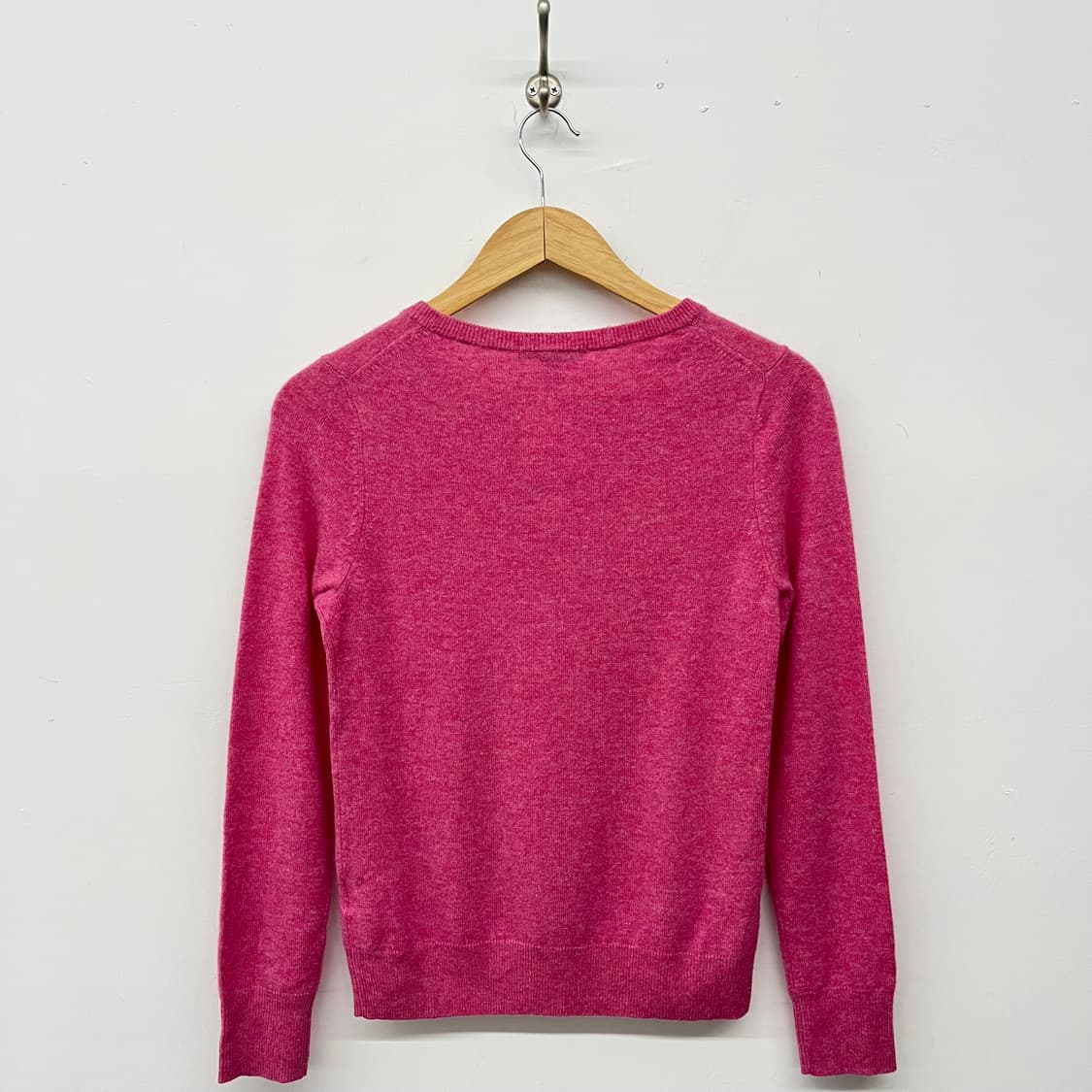 유니클로 캐시미어100% 핑크색 니트 상품이미지4