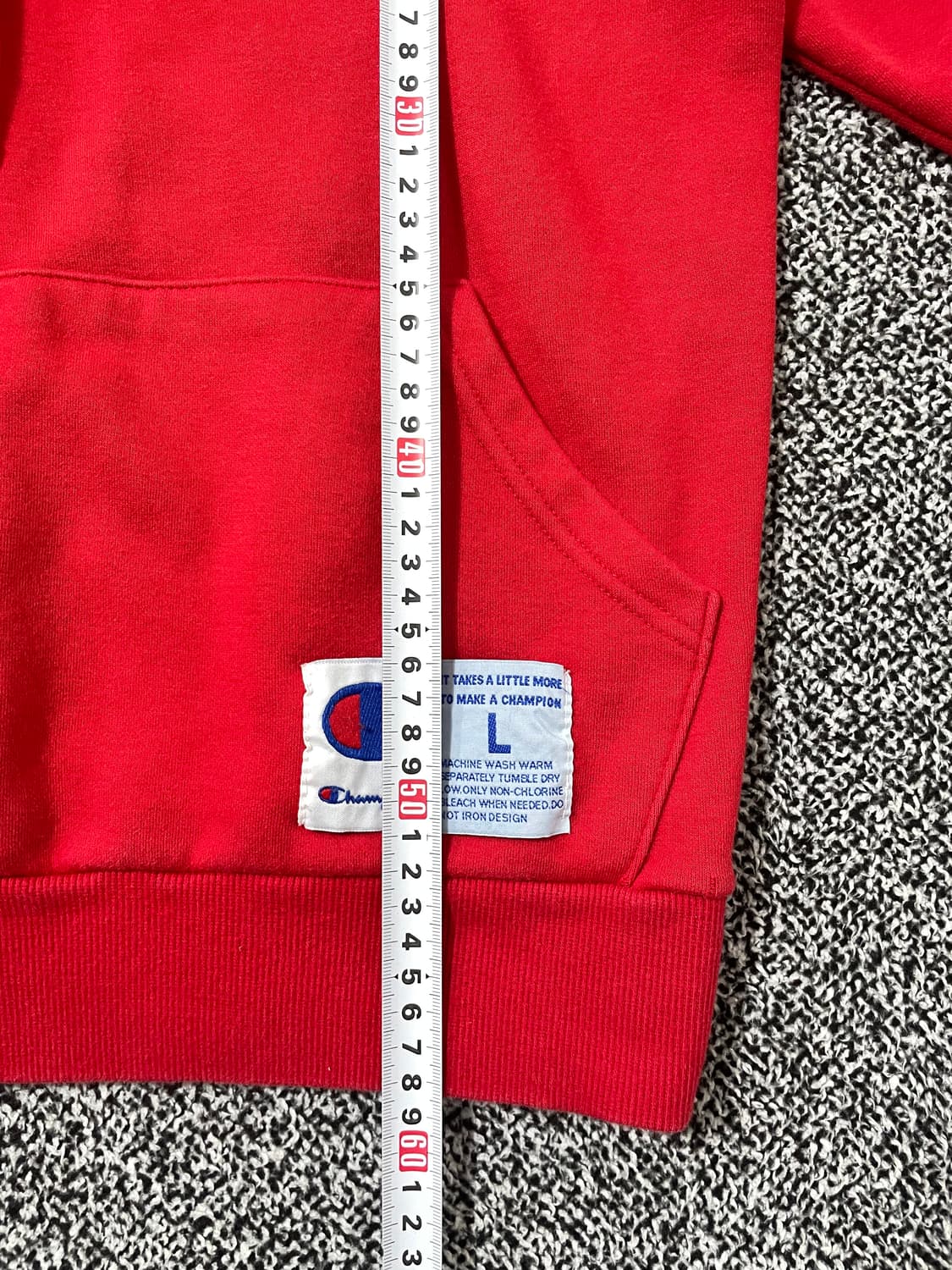 빈티지9. 챔피온 리버스위브 빅C로고 후드 스웻 셔츠 헤비코튼 빈티지 상품이미지4