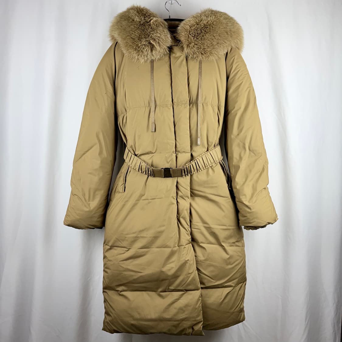 (F) 시스템 우먼스 폭스퍼 구스다운 롱 패딩 상품이미지2