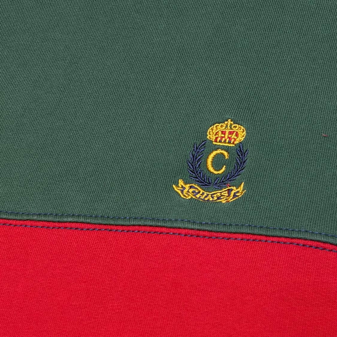 레어 00s 미국 빈티지 챕스 배색 맨투맨 상품이미지4