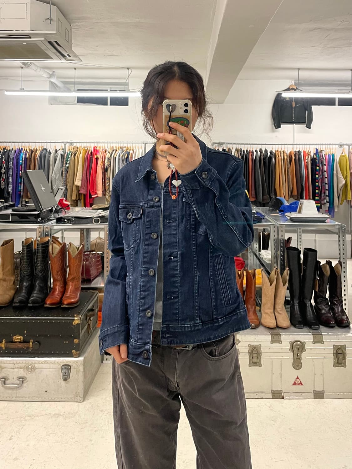 LEVI'S denim jacket 리바이스 딥 인디고 데님 자켓 상품이미지10