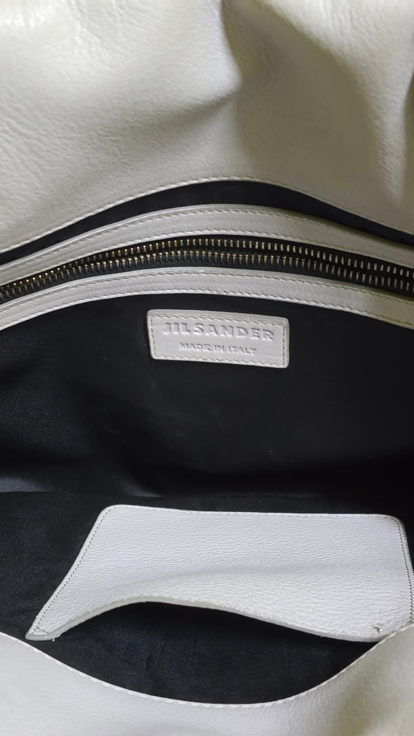 질 샌더 투톤 가죽 토트백 상품이미지5