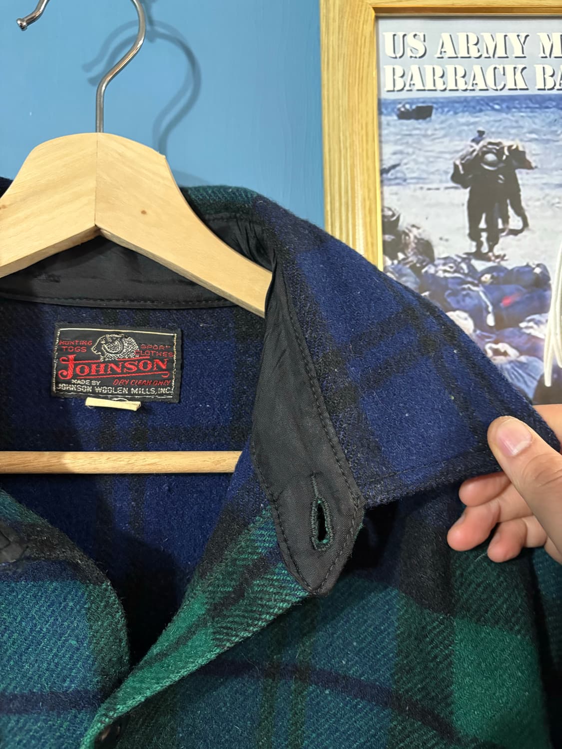 60-70‘s Johnson woolen mills Work Shirt. 상품이미지5