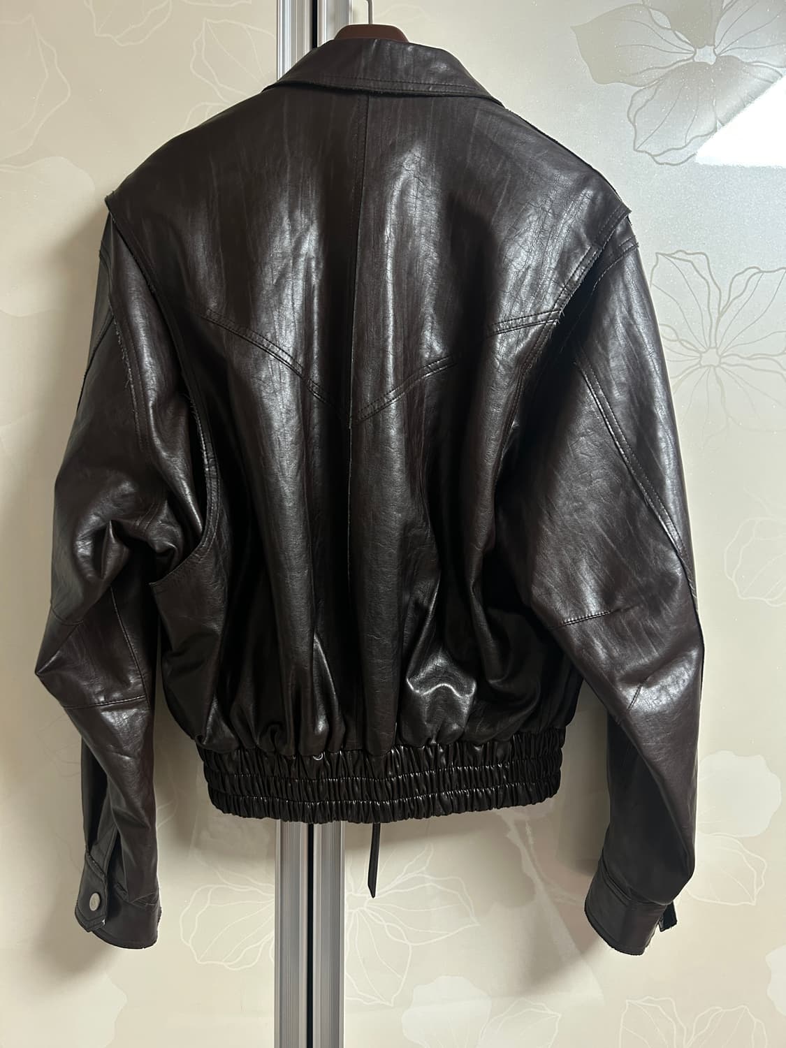 알렌느 플라이트 에코 레더 자켓 다크브라운 [1] 상품이미지2