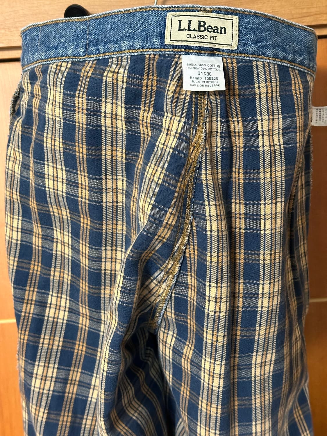 데님 진 / 청바지 체크 플라넬 면 안감 상품이미지8