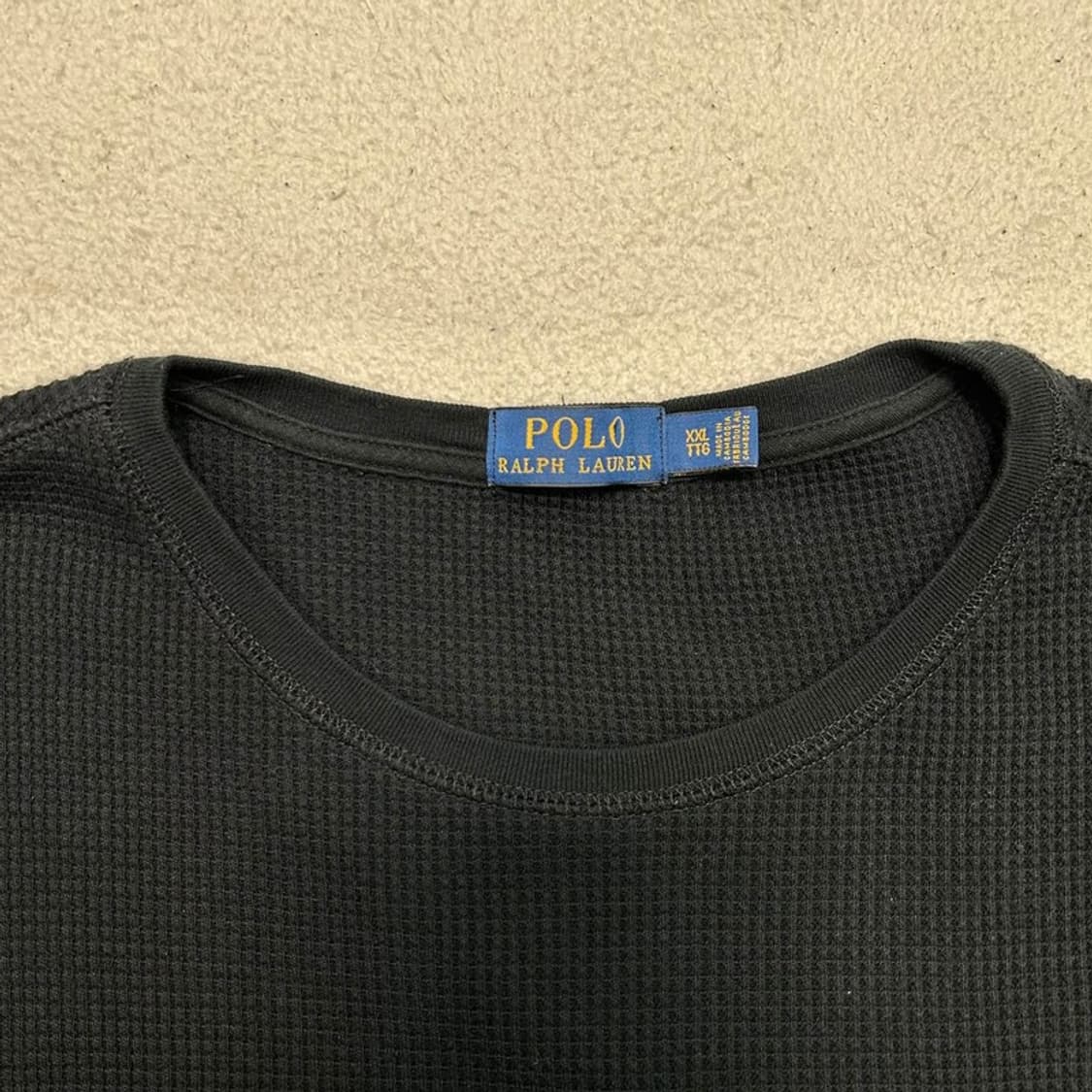 폴로랄프로렌 블랙 와플 니트 롱슬리브 XXL 상품이미지4