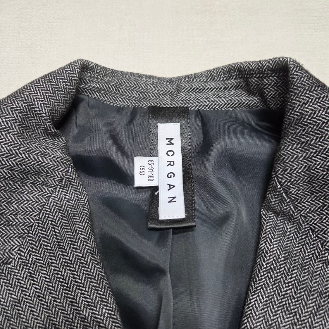MORGAN 모르간 헤링본 더블 자켓 상품이미지2