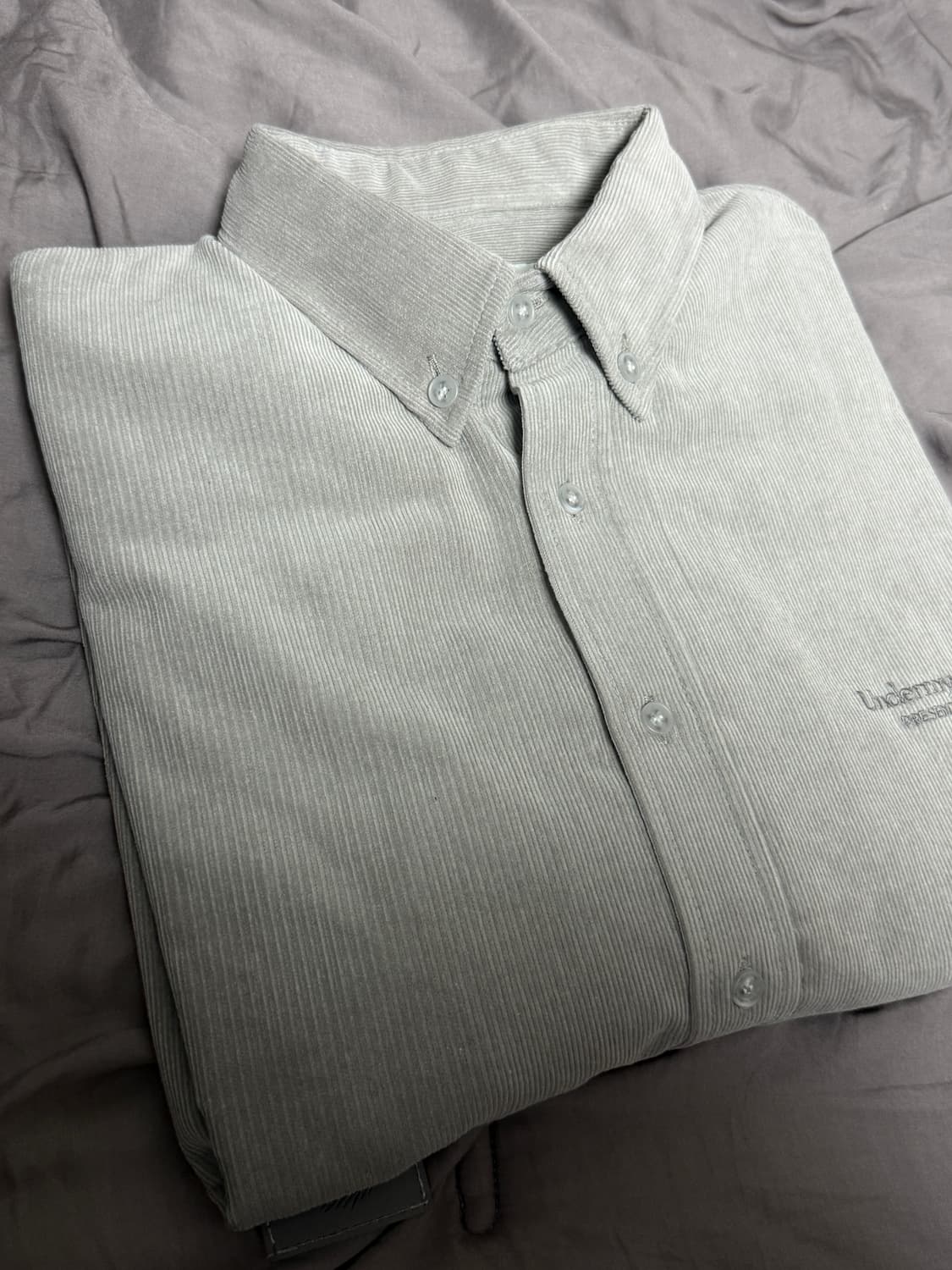 언더마이카 mu.88 코듀로이 셔츠 그레이 2 상품이미지6