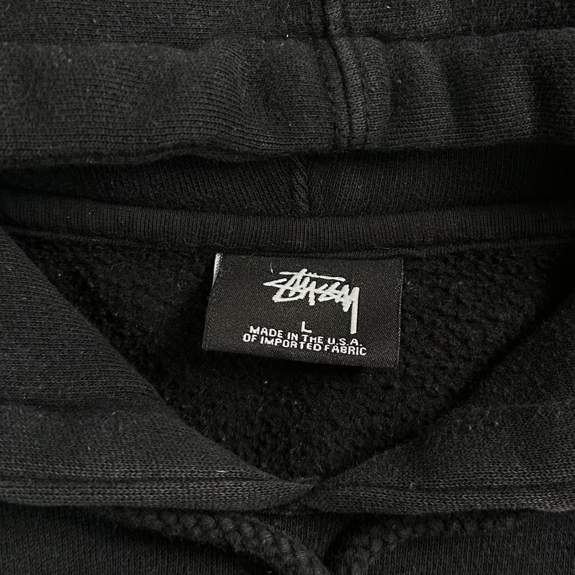 스투시 스탁로고 블랙 후드티 상품이미지6