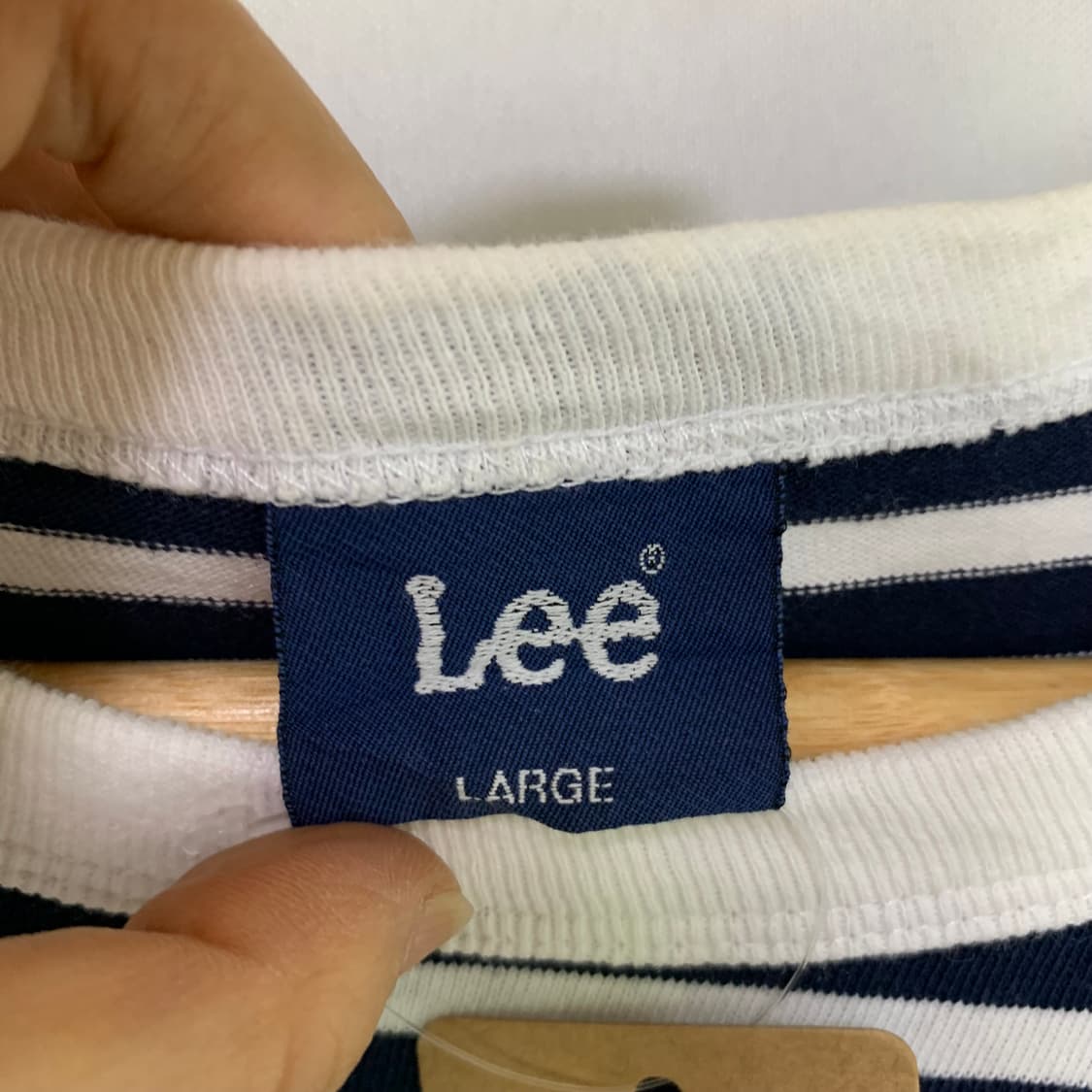 Lee 빈티지 데님 포켓 스트라이프 반팔 티셔츠 00s 남성 L 상품이미지6
