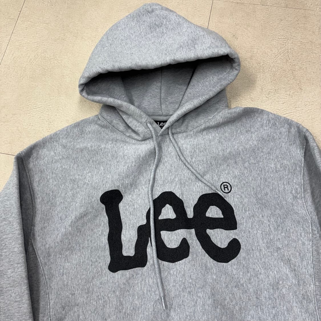 Lee 빅로고 그레이 후드티 상품이미지2
