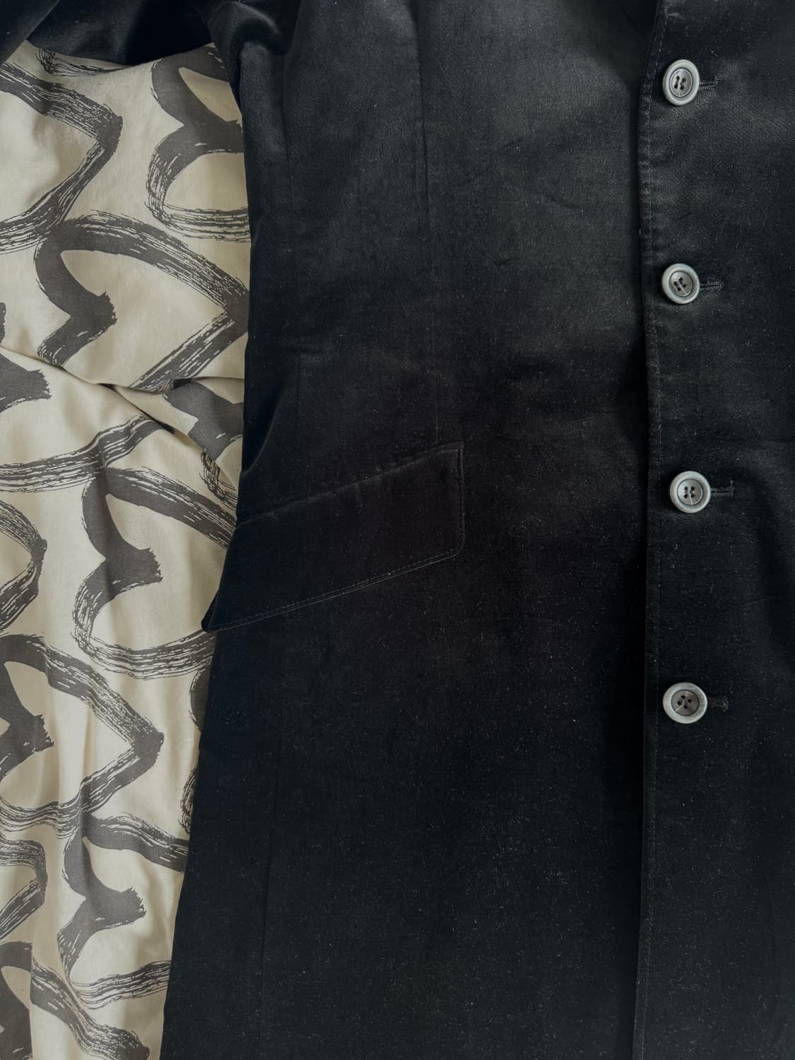 일본 토네이도 마트 벨벳 싱글 벤트 롱 코트 / 슬림핏 L 상품이미지8