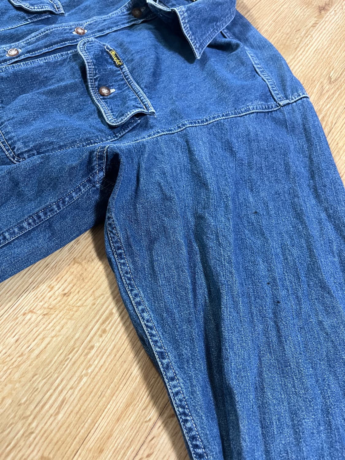 랭글러 빈티지 데님 셔츠 상품이미지3