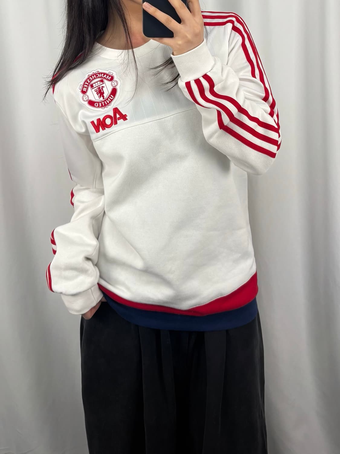 아디다스 15-16 맨체스터 유나이티드 화이트 맨투맨 상품이미지2