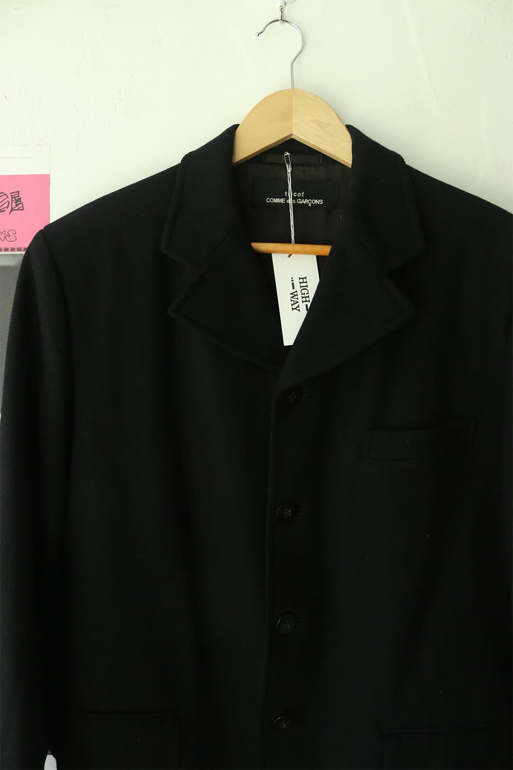 꼼데가르송 트리콧 블랙 울 블레이저 상품이미지4