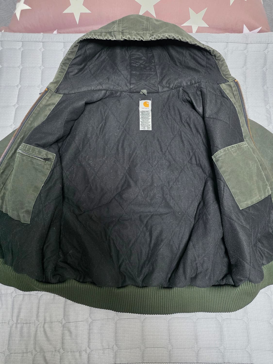 칼하트 J130 MOS 2XL 덕 액티브 후드자켓 모스그린 상품이미지7