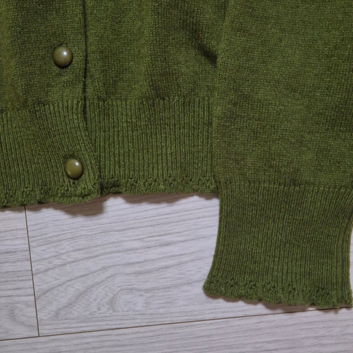 말차 버튼 니트 가디건 [모리, 하구미] 상품이미지3