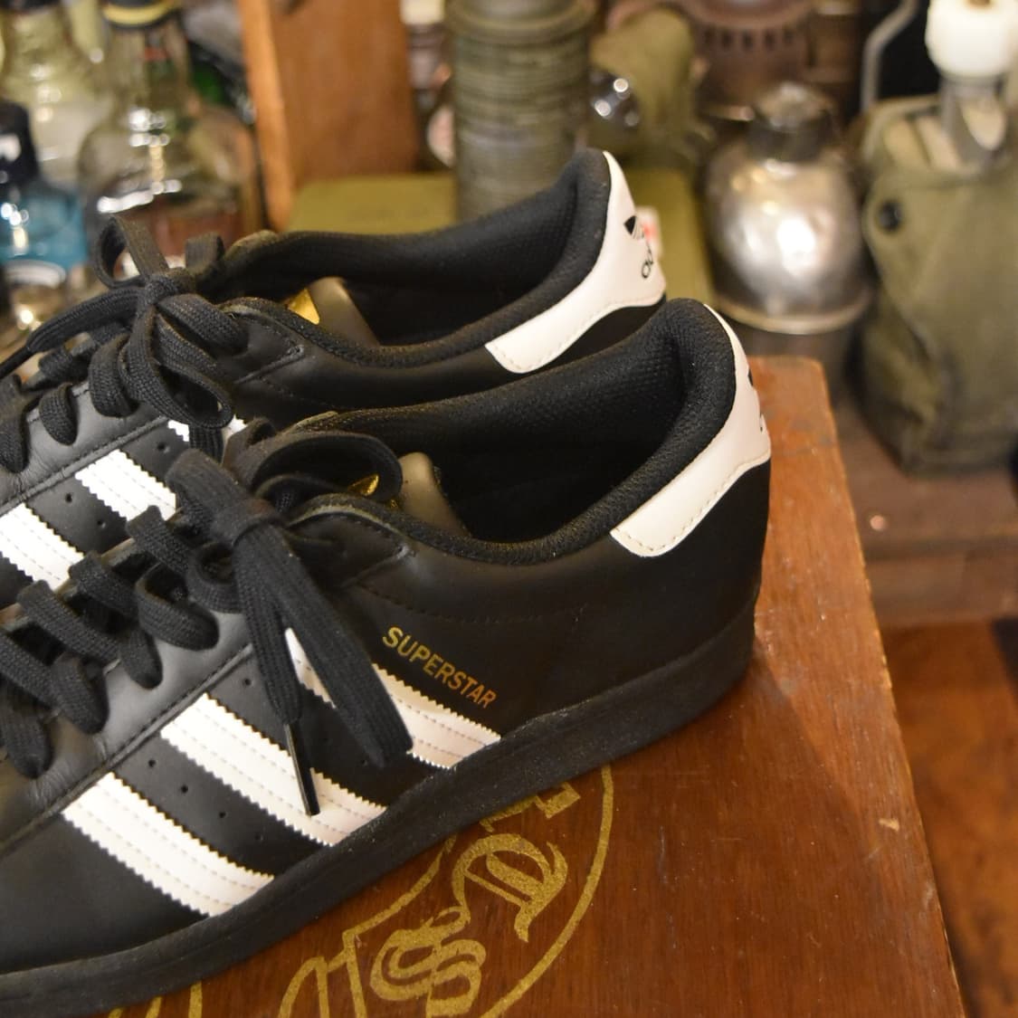 Adidas Super star Black 255 Size 상품이미지3