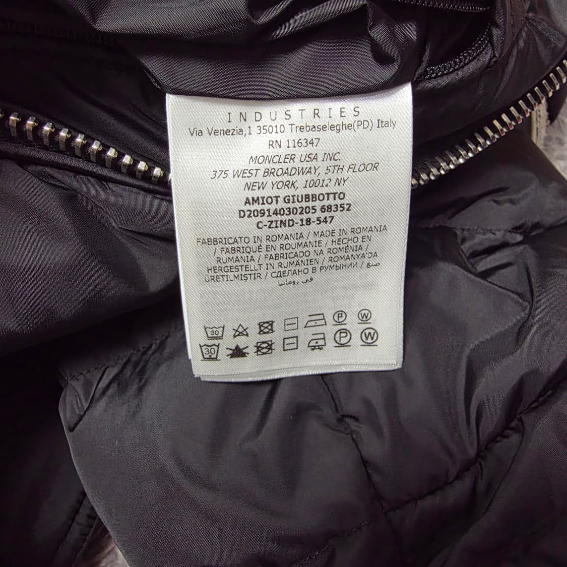 {클로젯}[5][전국유일매물]몽클레어 아미오 바이커 숏 다운 패딩 자켓 상품이미지7