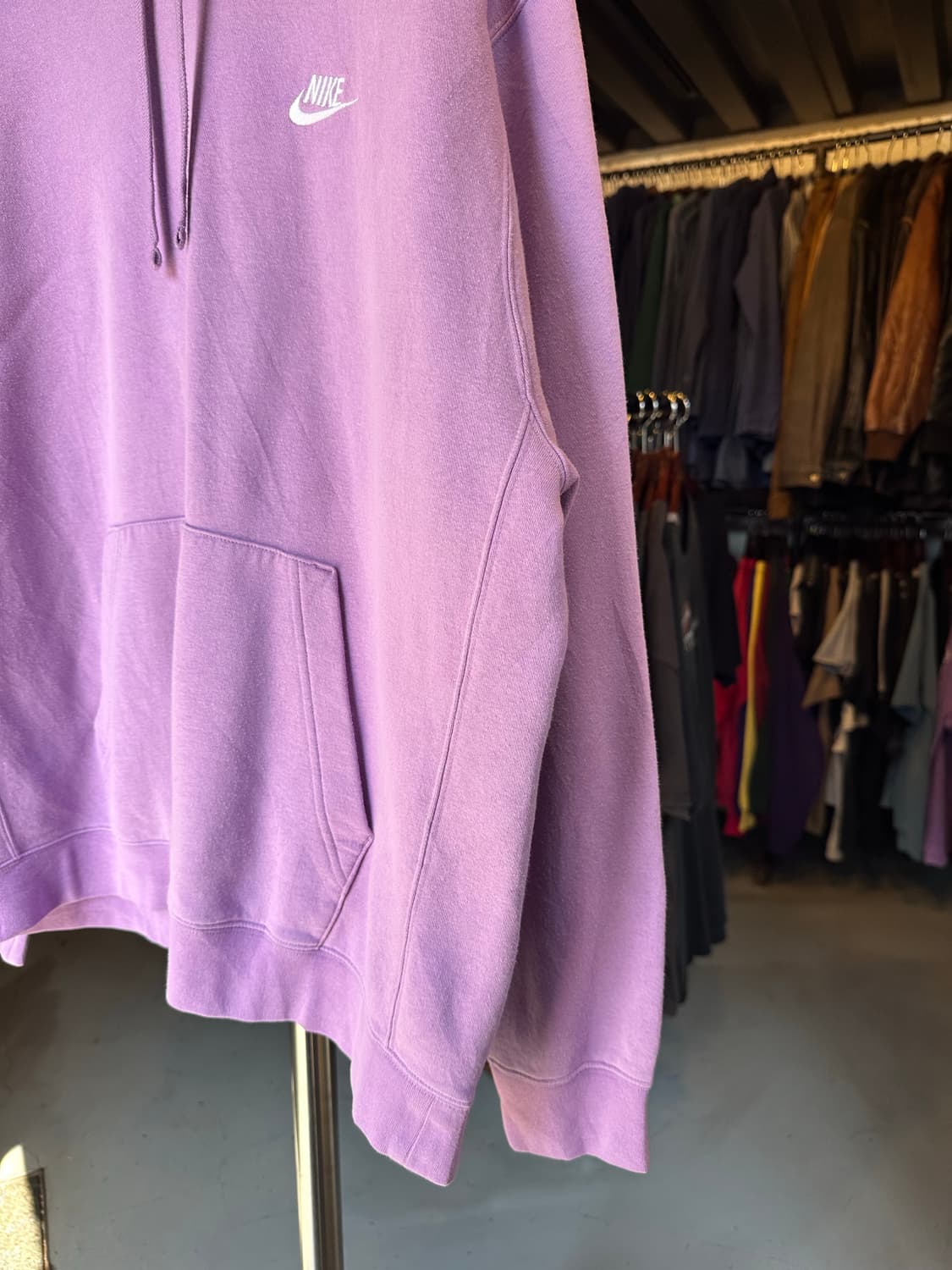 Old 나이키 스우시 리버스위브 스웻 후드 상품이미지5