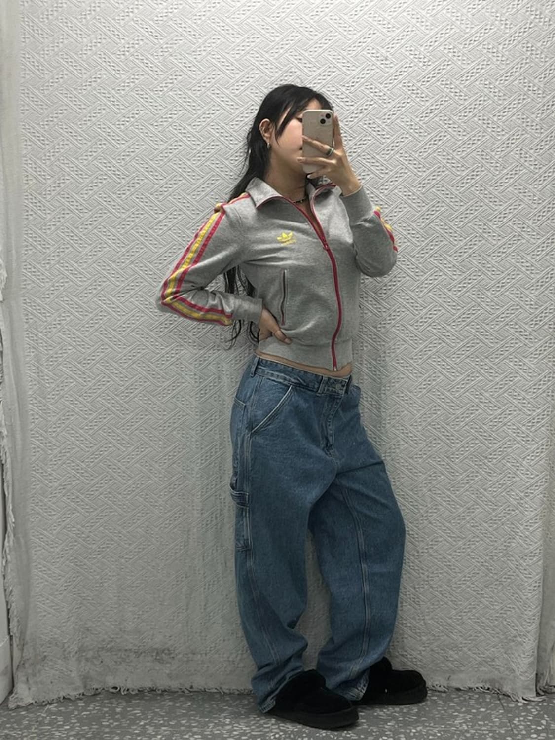 아웃스탠딩 아메카지 카펜터 와이드 데님팬츠  S C06510 상품이미지2