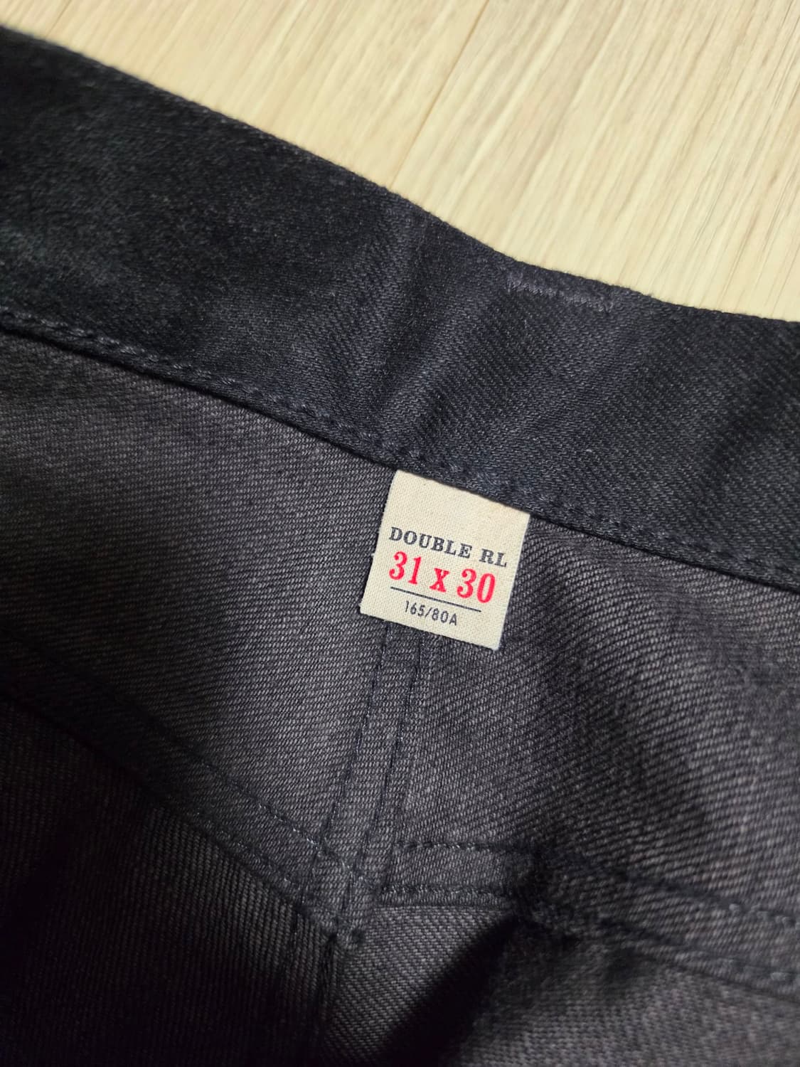더블알엘 빈티지5포켓 블랙온블랙 31/30 상품이미지3