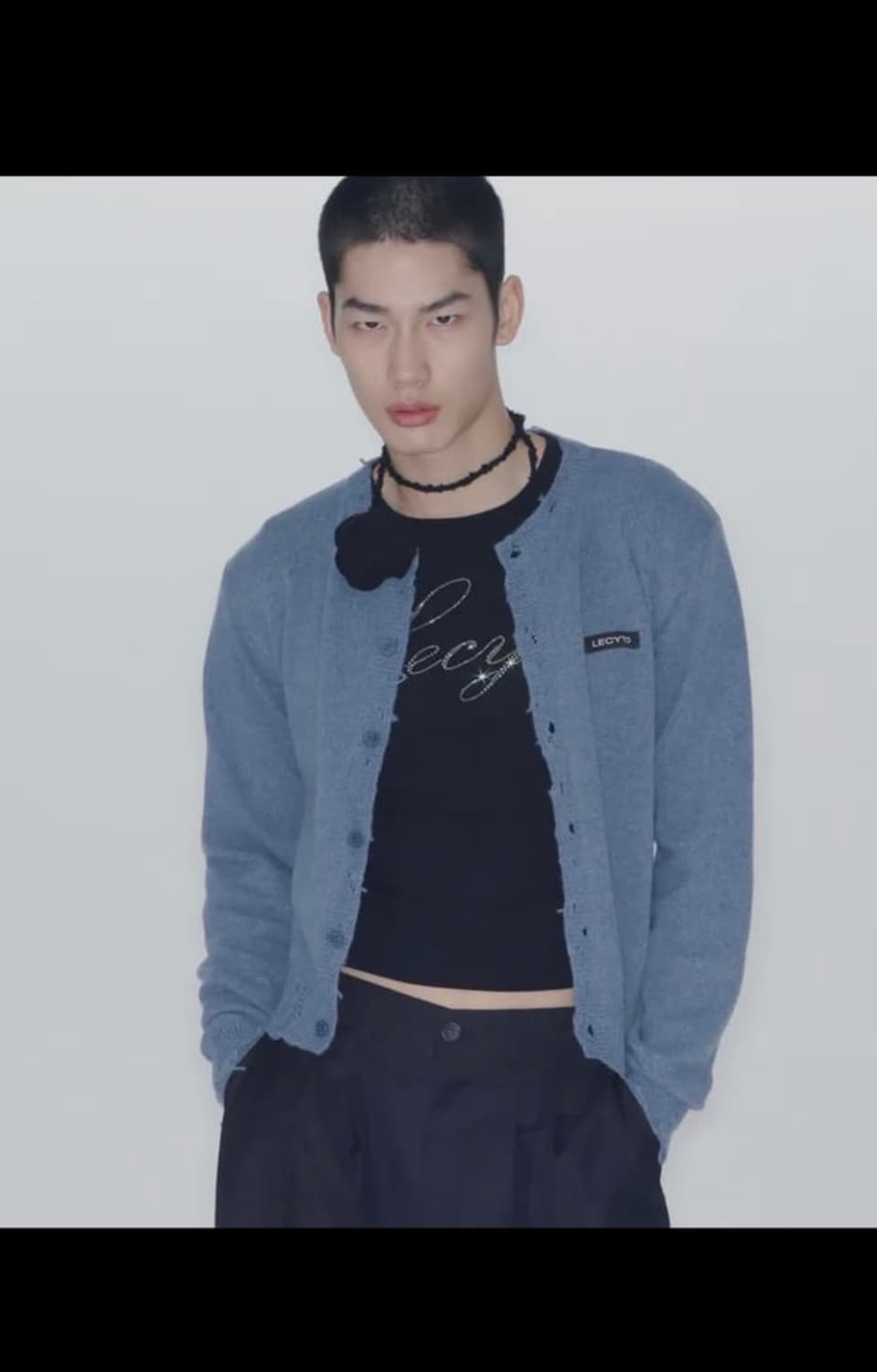 레시토 울 가디건 블루 상품이미지1