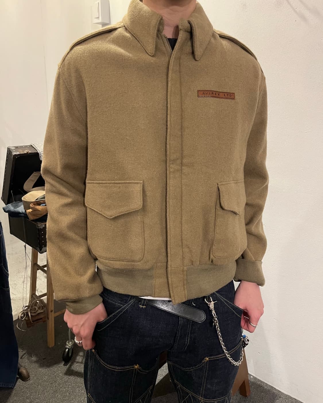 아비렉스 울 자켓 (m) 상품이미지1