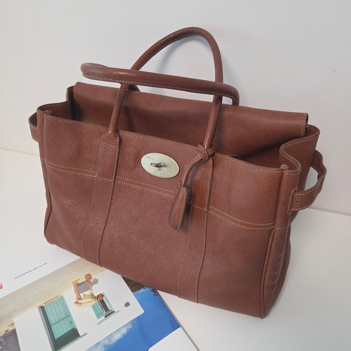 Mulberry 멀버리 정품 헤리티지 베이스워터 금장 오크 클래식그레인 상품이미지10