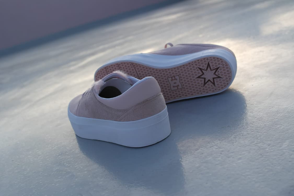 DC Trase Platform SE 핑크 스웨이드 새상품 260 상품이미지7