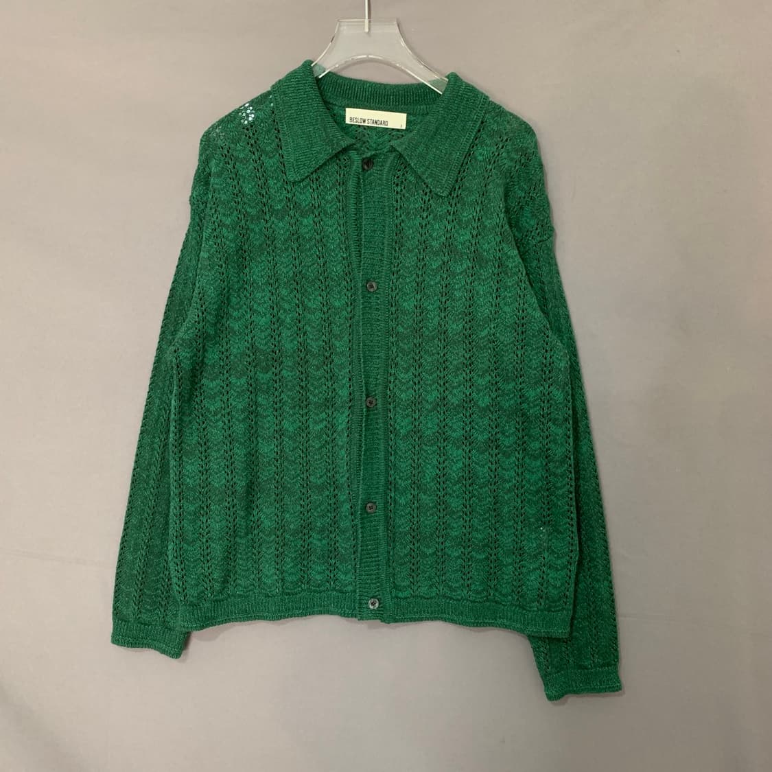 S 비슬로우 스탠다드 크로셰 니트 셔츠 가디건 상품이미지2