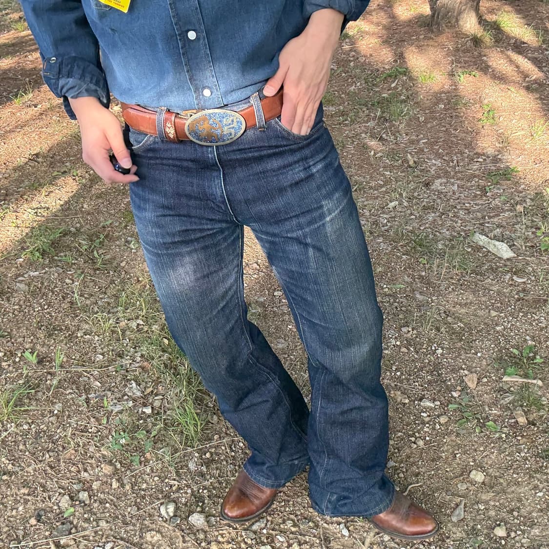 랭글러 Wrangler 부츠컷 데님 팬츠 (일본 생산) 상품이미지3