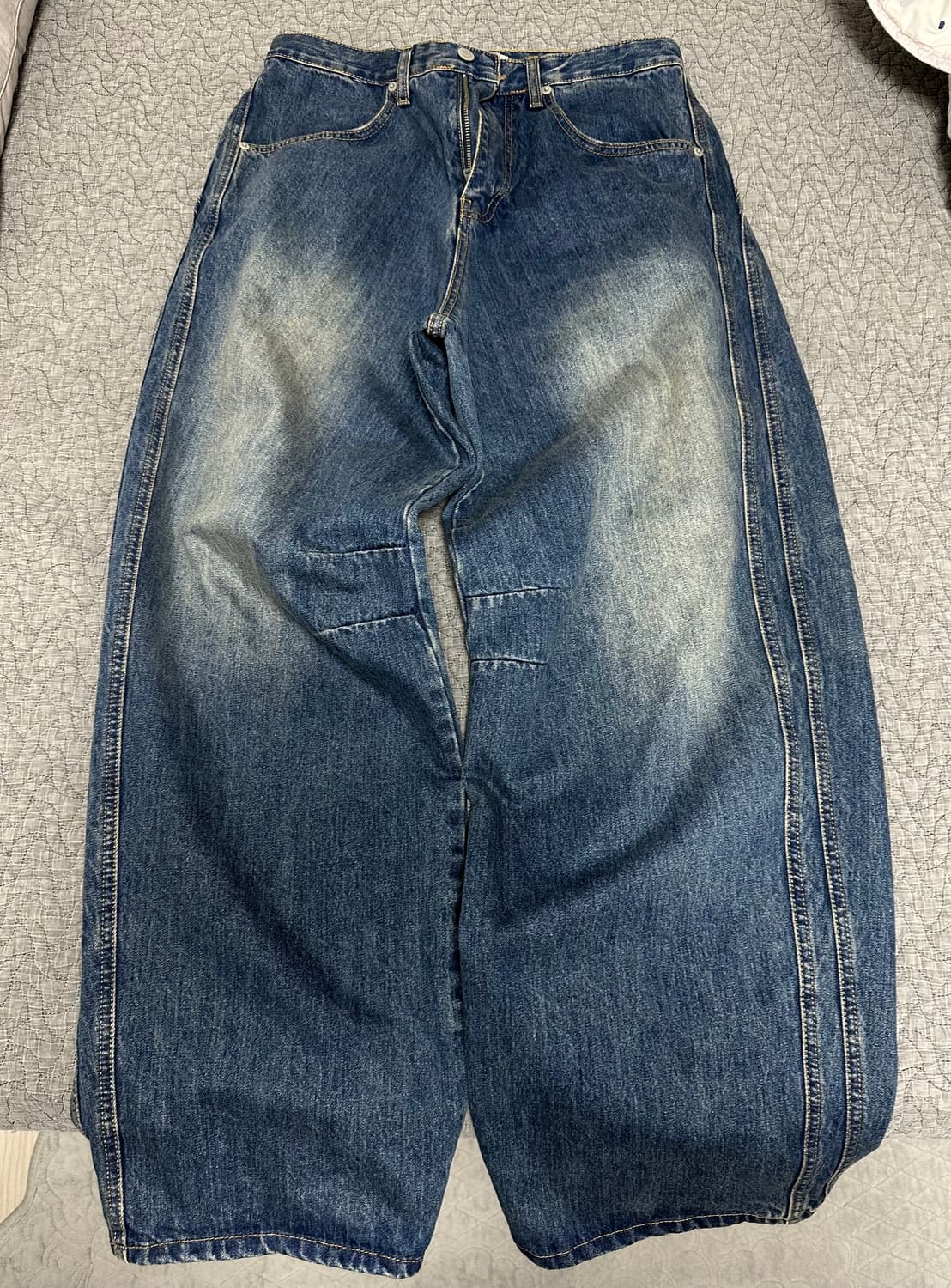 [다이브인] 와이드 커브드 데님 size 1 상품이미지2