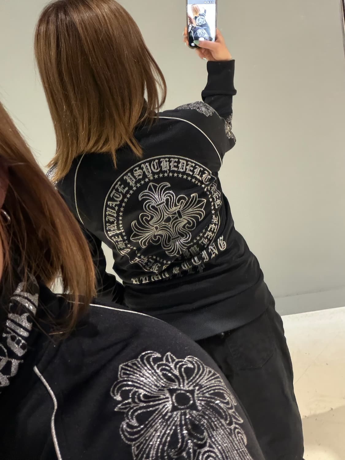 chrome full printing high-neck zip-up 상품이미지4