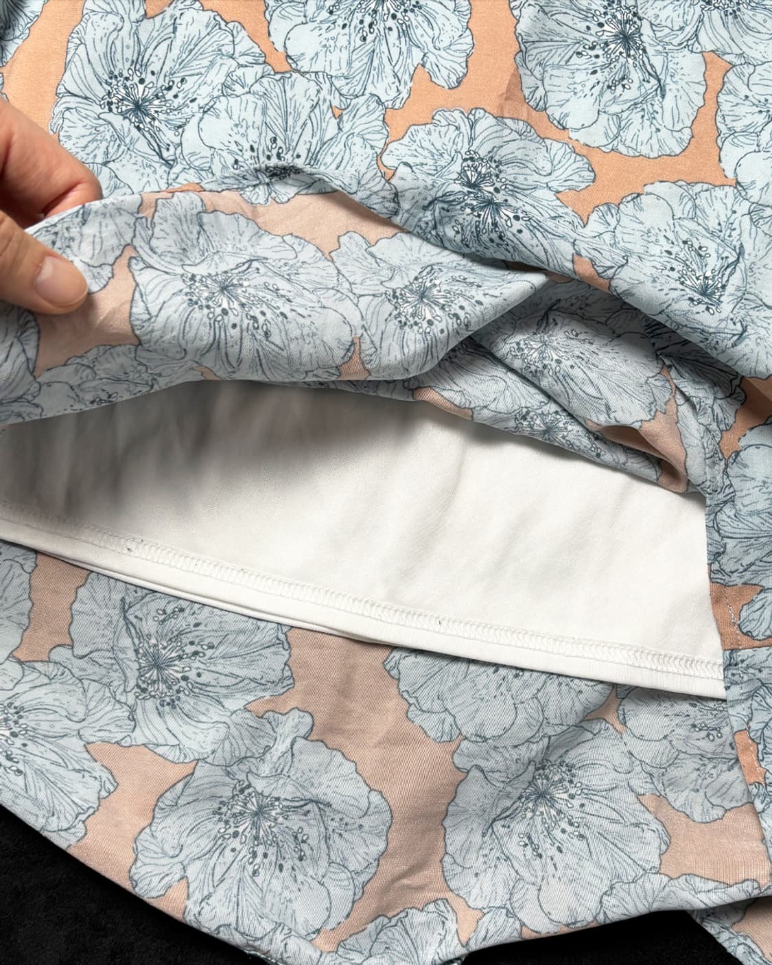 일본빈티지 블루 플라워 롱스커트 상품이미지5