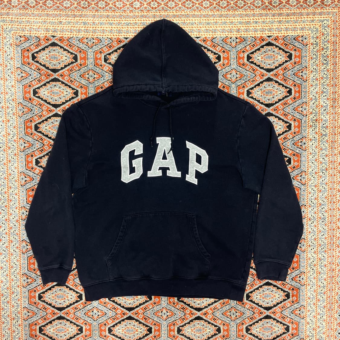 갭 스펠로고 딥네이비 기모 후드티셔츠 남성XL 상품이미지1