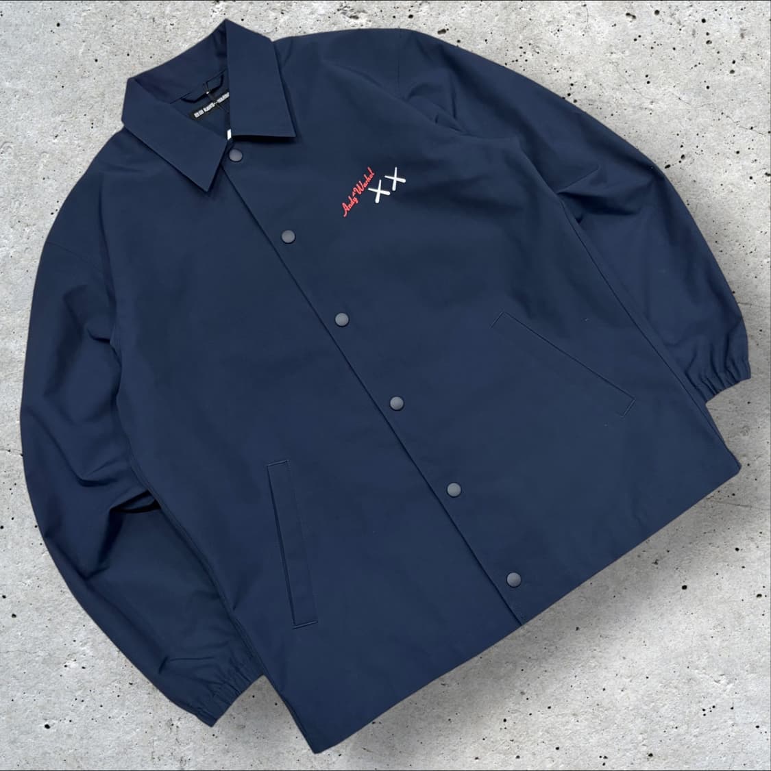 [S] 유니클로 카우스 앤디 워홀 코치 자켓 네이비 C346 상품이미지2