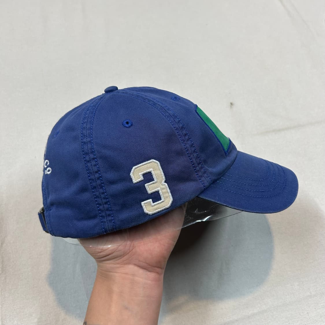 폴로 랄프로렌 이탈리아 패치로고 볼캡 블루 상품이미지5