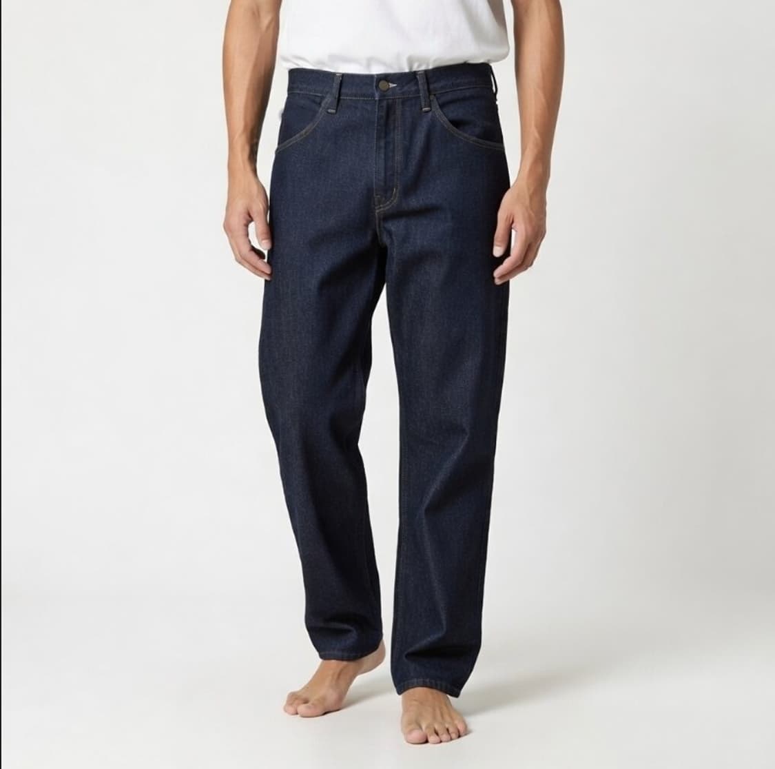 32 33/ 미사용 / 유니클로 진청 일자데님/2-투하 상품이미지1