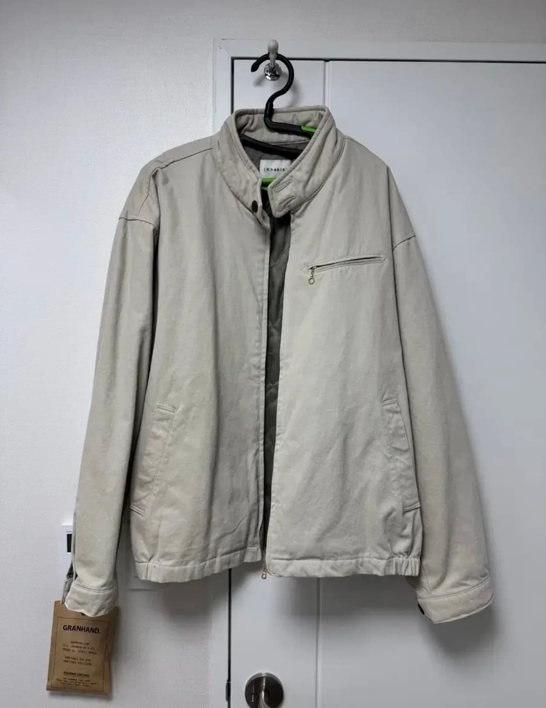 [L] 카키스 워시드 클럽 자켓 세이지 상품이미지2