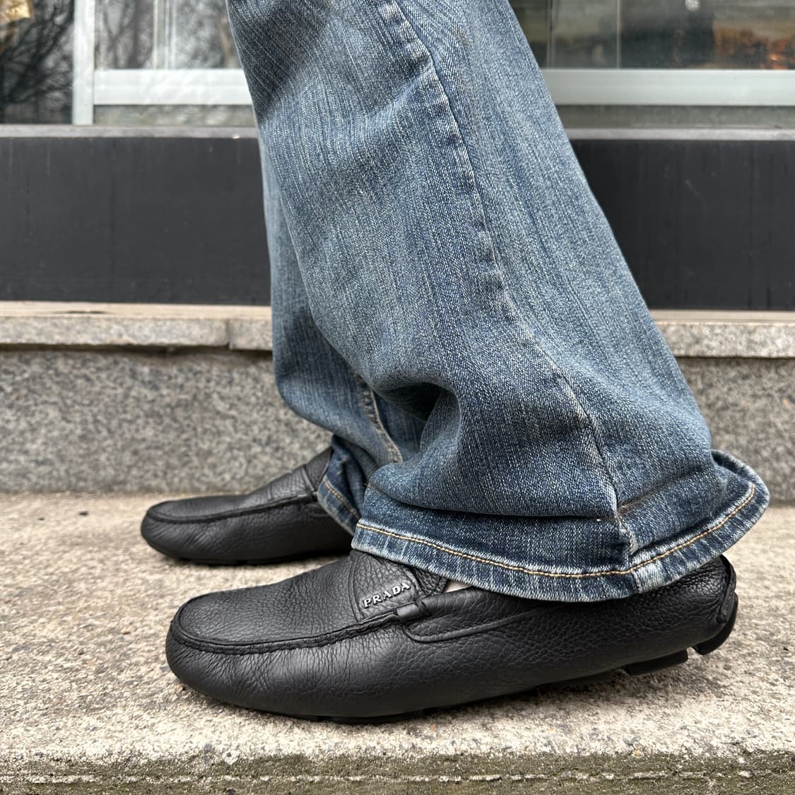 00s 프라다 가죽 드라이빙 로퍼 상품이미지8