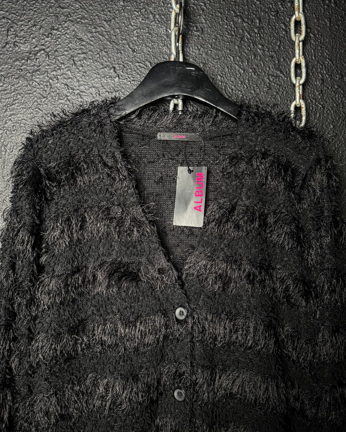 ALBUM – Shaggy Texture Long Cardigan 상품이미지8