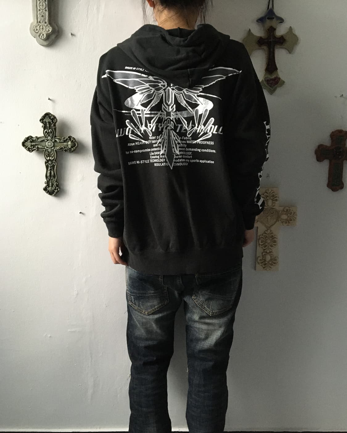 Printing point hood zip up 상품이미지1