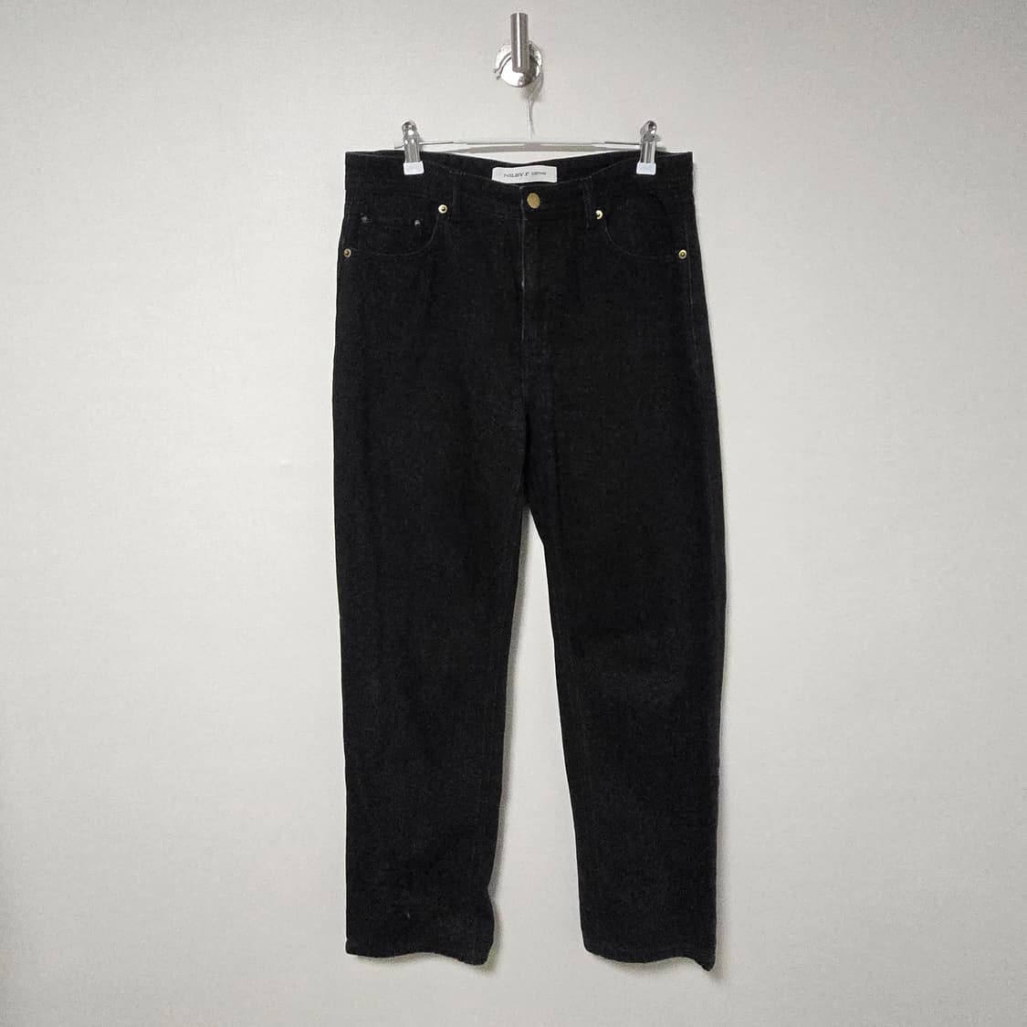 닐바이피 블랙 데님팬츠 /여성 팬츠/여성 바지  상품이미지1