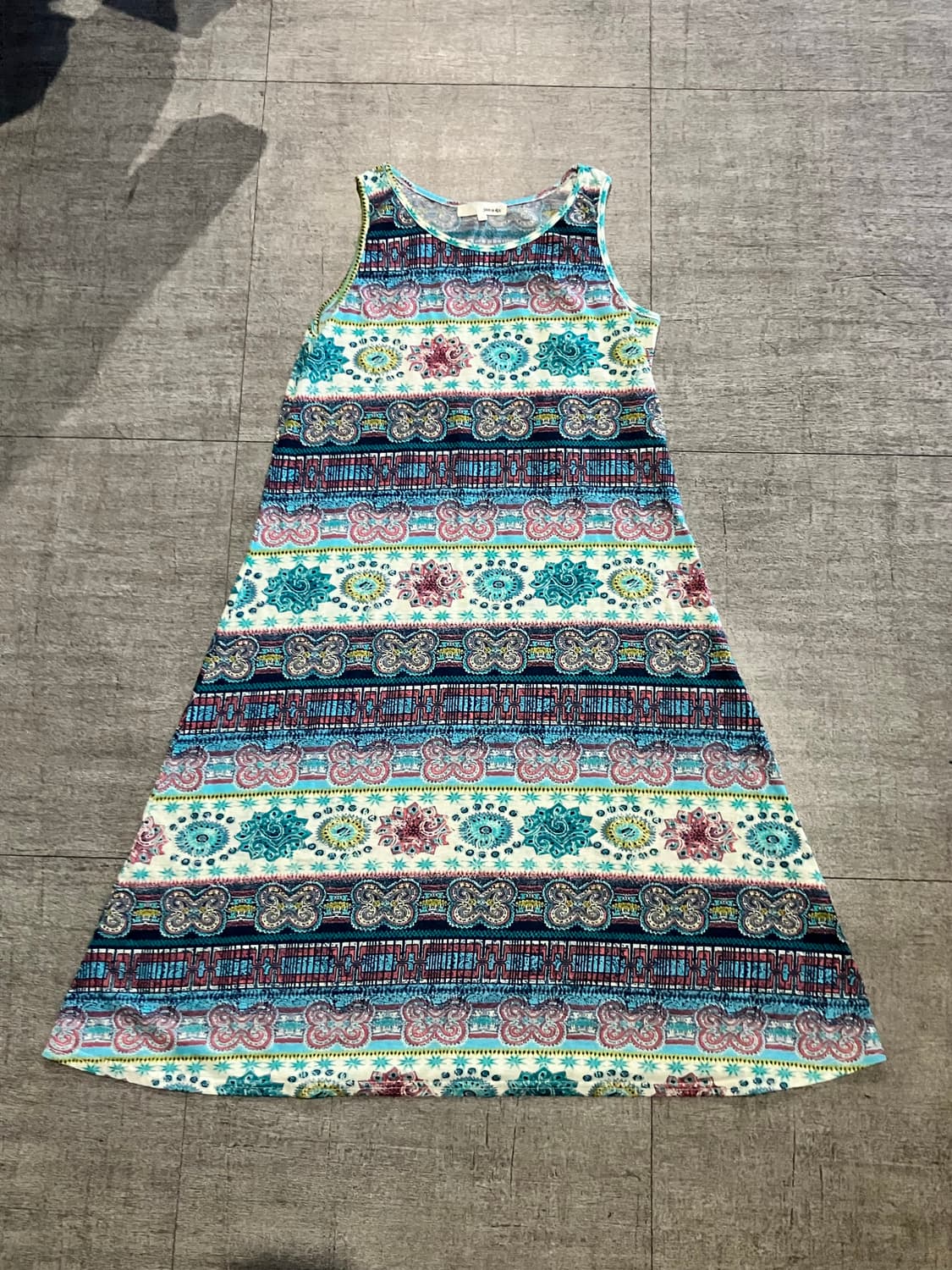 일본빈티지 Shoolarue 하구미모리걸 보헤미안 동양풍 롱원피스 상품이미지1