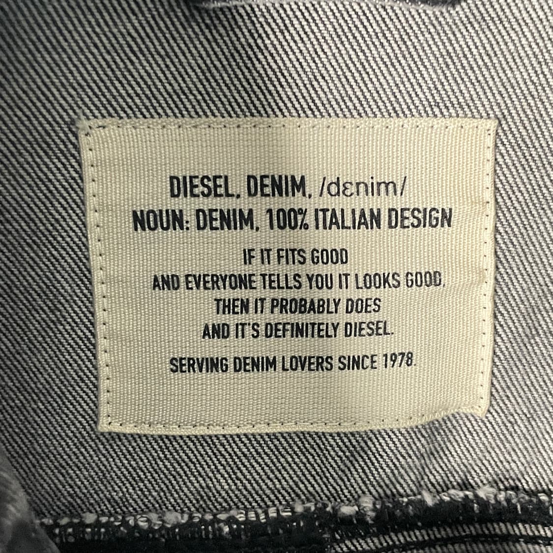 디젤 버튼 흑청 데님자켓 (on.29)   상품이미지6