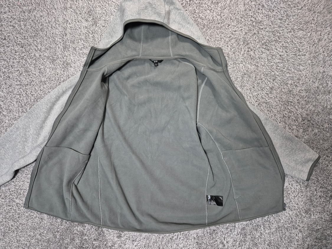 유니클로 남성 기모 후드 집업 자켓 L 상품이미지6