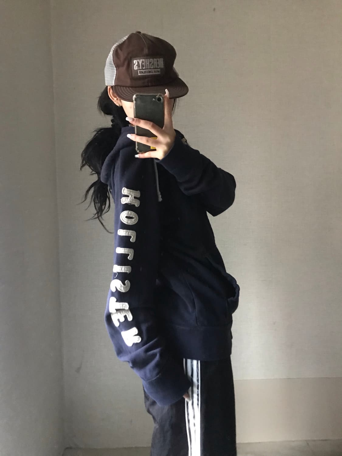 홀리스터 네이비 스티치 후드집업 상품이미지3