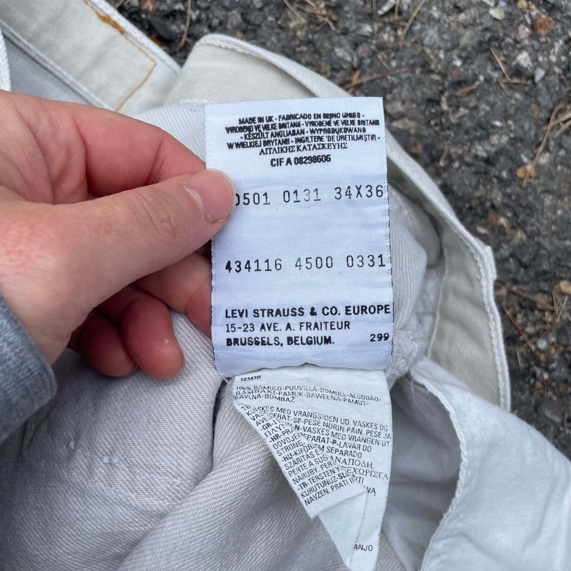 리바이스 501 패치워크 커스텀 팬츠 34/36 상품이미지9